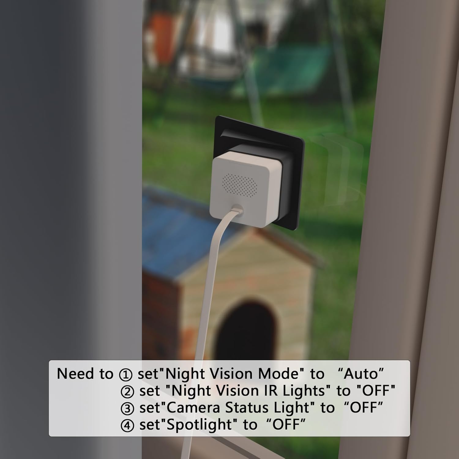 Teccle Angled Window Mount for Wyze Cam OG, 20 Degrees Tilt, Through Windows Use Cam OG Security Camera (1Pack)